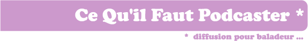 Ce Qu'il Faut Podcaster
